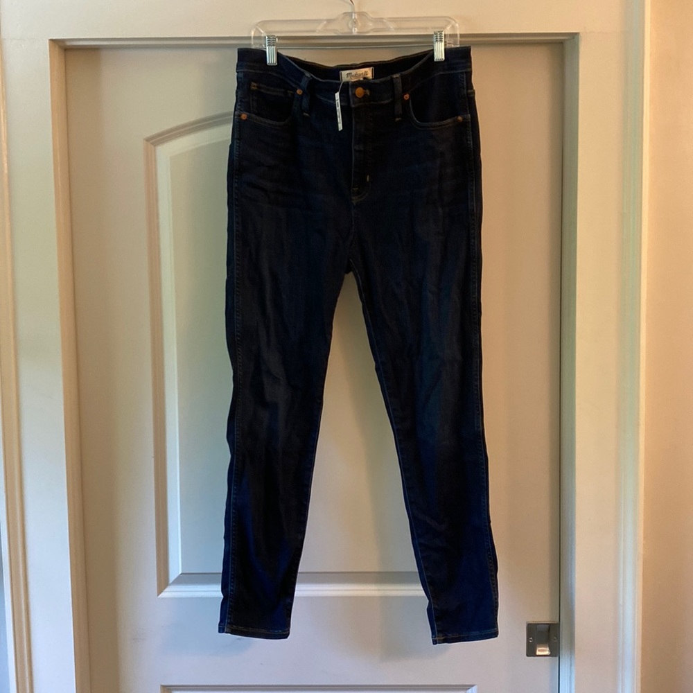 High-rise skinny jeans